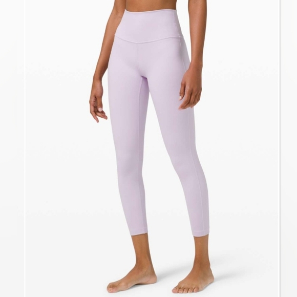 Lululemon Wunder Under High-Rise Tights 25" In Lavender Dew Size 6 - Picture 1 of 10